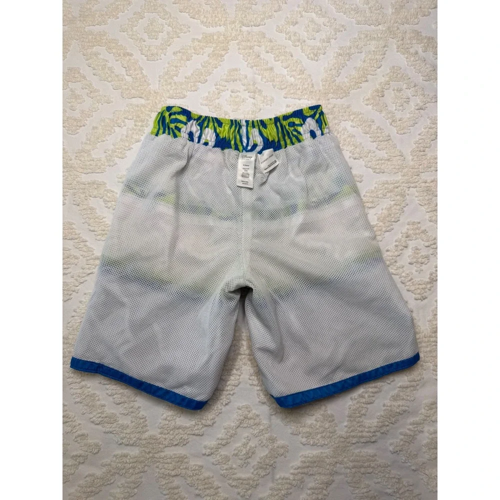Disney Toy Story Buzz Woody Swim Trunks Blue Green‎ XXS 2/3 Boys Board Shorts